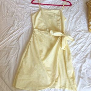 Seersucker Wrap dress